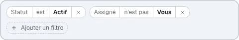 The library block "Structured filter bar", with its demo copy.