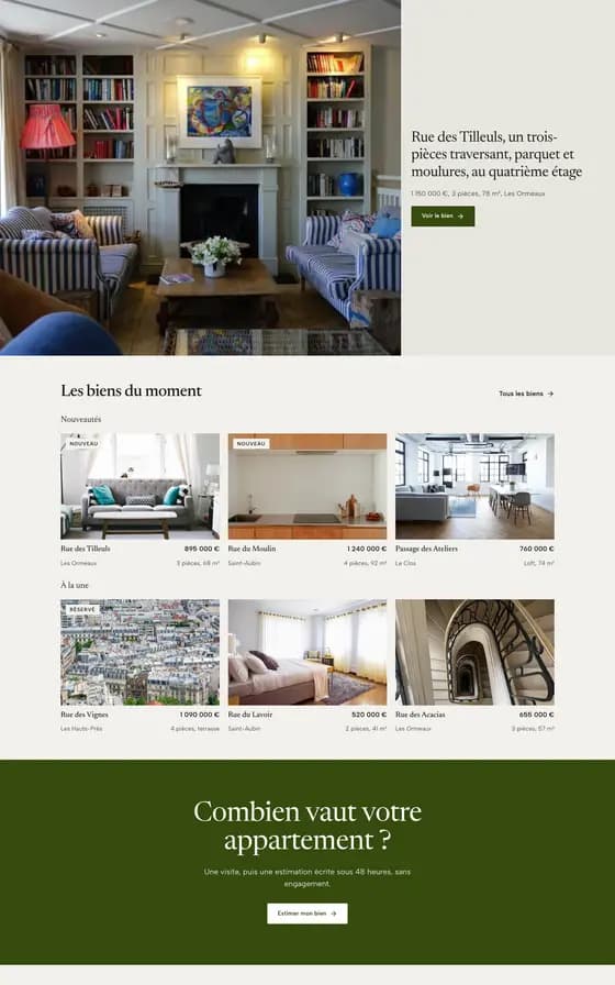 The library page "Home, the magazine", under the Lintel brand kit.