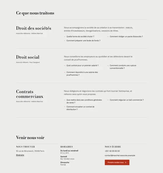 The library page "Expertise", under the Counsel brand kit.