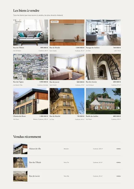 The library page "Our properties", under the Lintel brand kit.