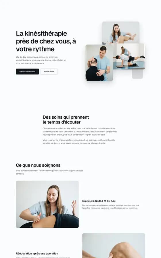 The library page "Home, local practice".