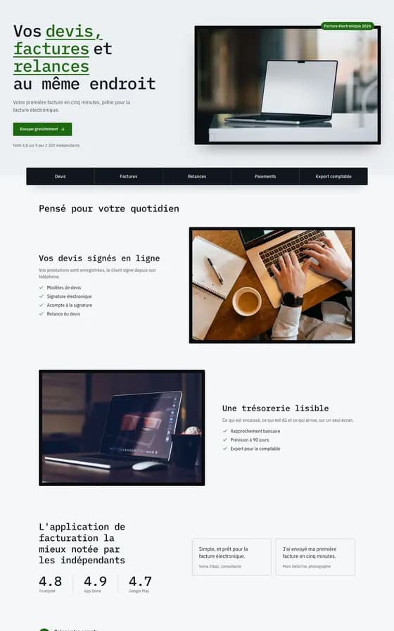 The library page "Home, the features", under the Circuit brand kit.